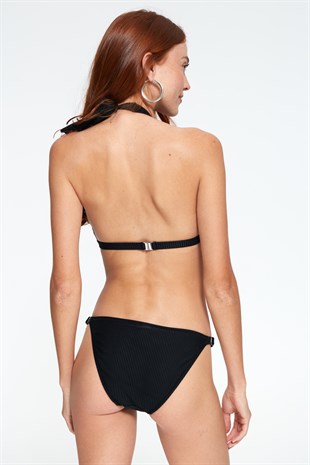 mayostorePierre CardinÜçgen Bikini ModelleriPierre Cardin Uzun Üçgen Fitilli Bikini Takım 227205 Siyah